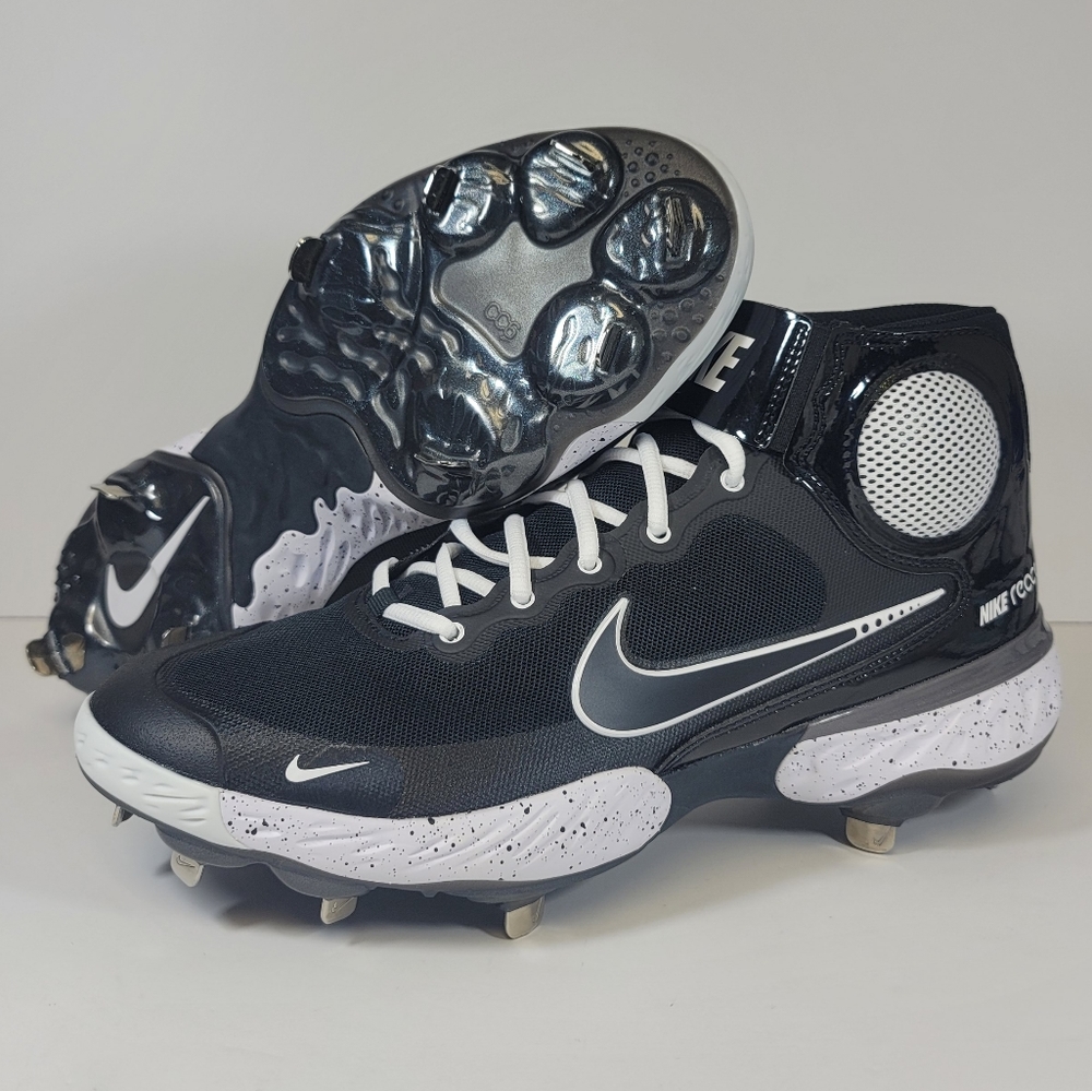Nike Alpha Huarache Elite 3 Mid Men’s Size Black White CK0745-011 Cleats